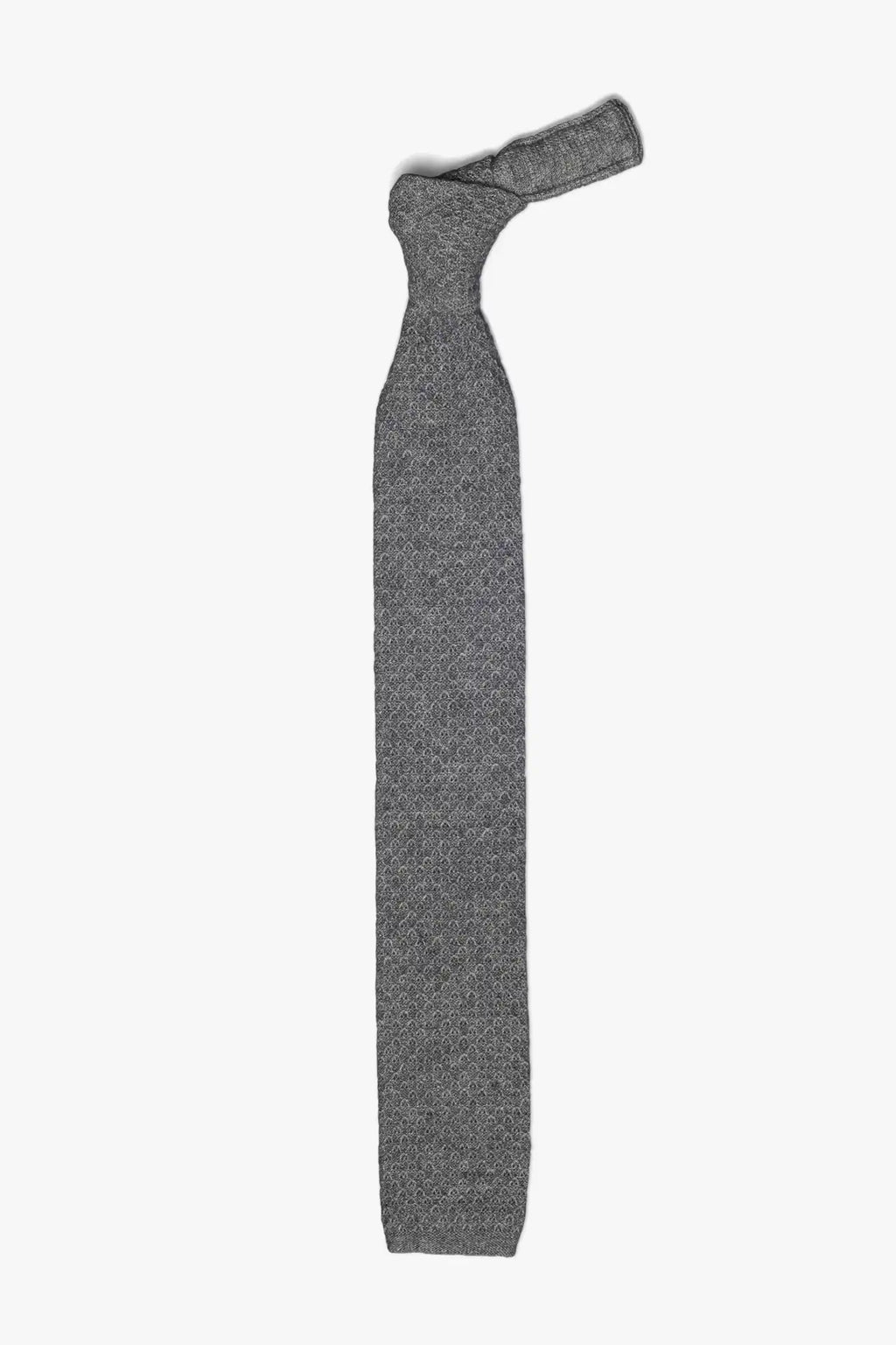 Cotton knitted Tie - Gray