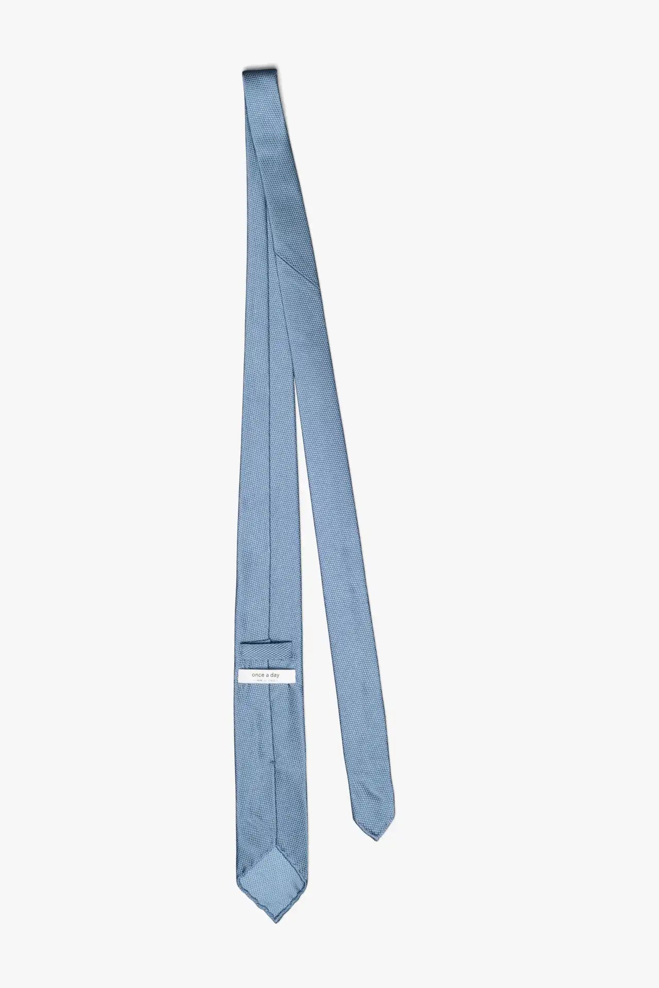 The Solid 3 fold Tie - Blue