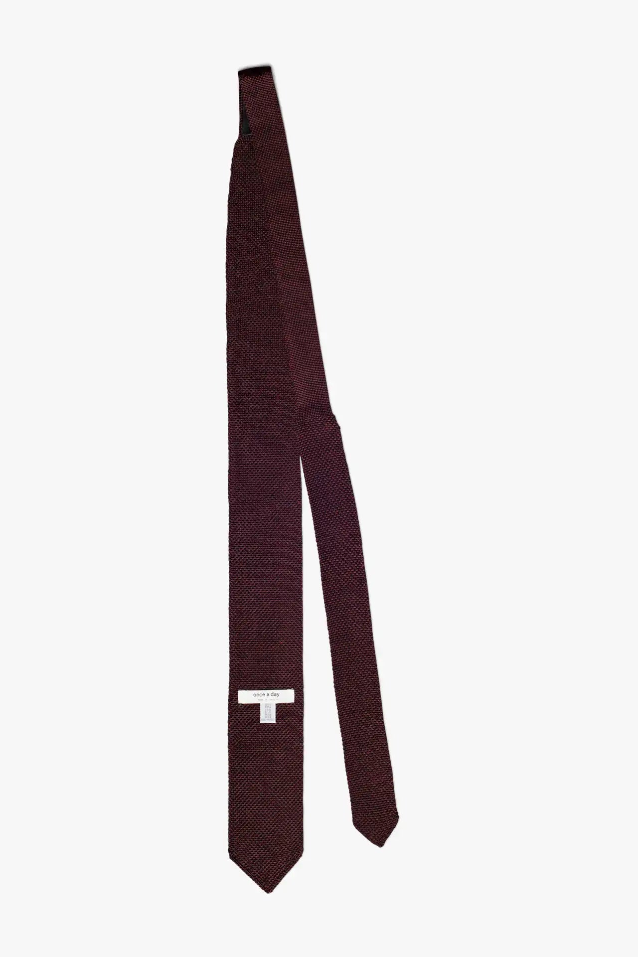 Melange Tie - Maroon