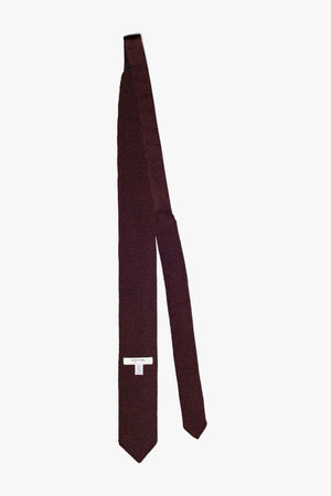 Melange Tie - Maroon