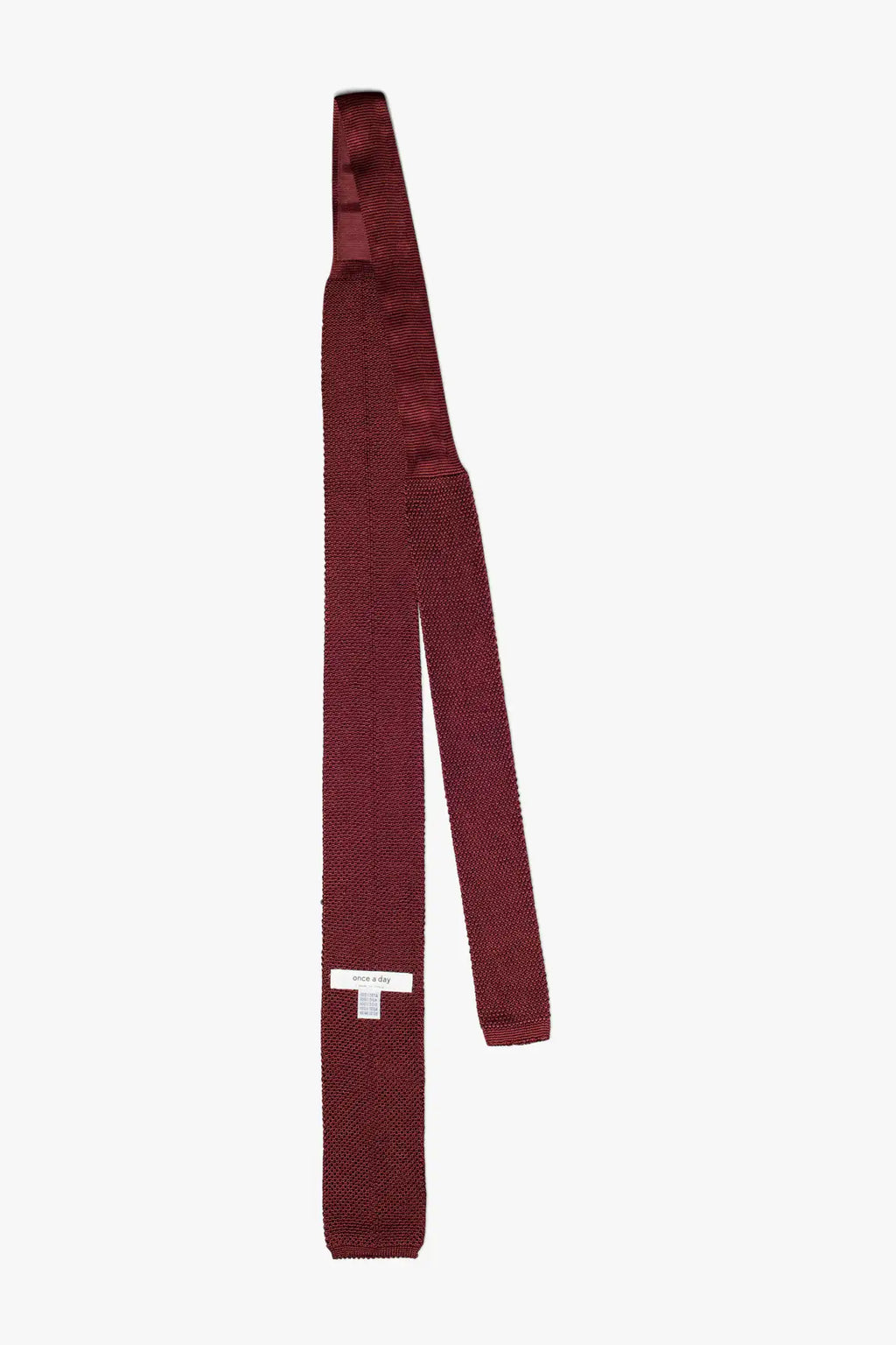 Silk knitted Tie - Burgundy