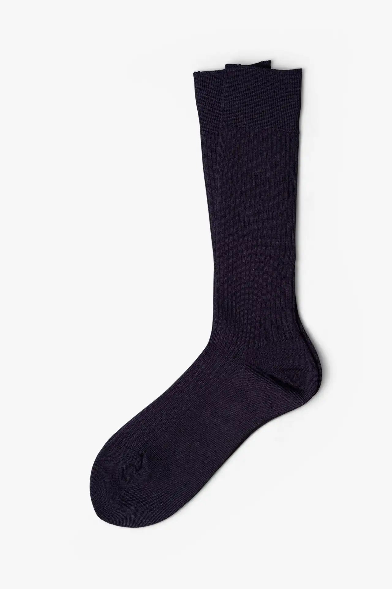 Navy dark blue socks in merino wool. Swedish design by once a day and produced by glenn clyde. Can we washed in warm water without shrinking.