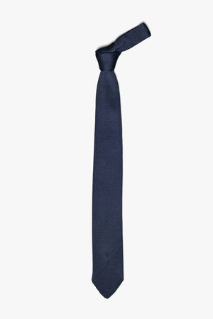 Formal Knit Tie - Navy Blue