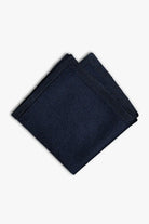 Navy blue pocket square in silk made in Italy