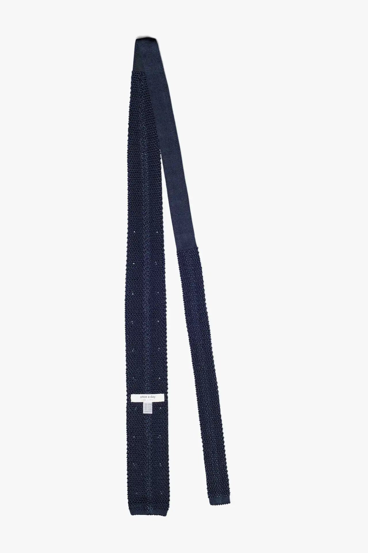 Polka Tie - Navy Blue