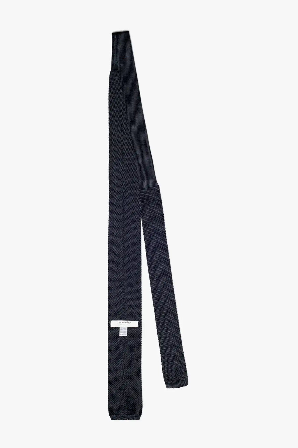 Silk knitted Tie - Navy