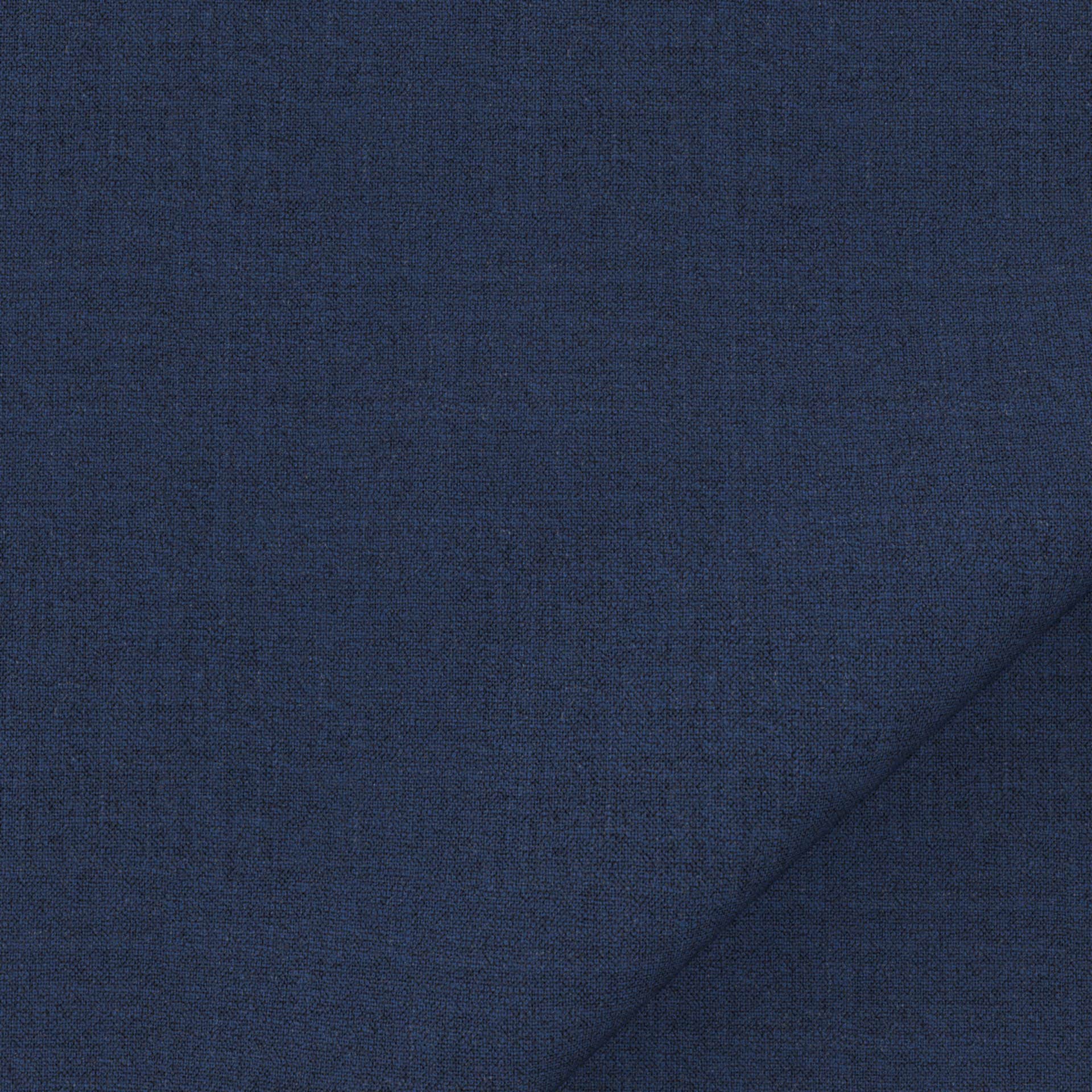 Custom made suit - plain-blue-melange-Italian fabric-onceaday