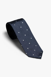 The Dotted 7 Fold - Navy Blue