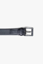 Black Leather Belt in minimalist design, Made in Italy from vegetable tanned leather. Perfect to match with hand made dress shoes. 