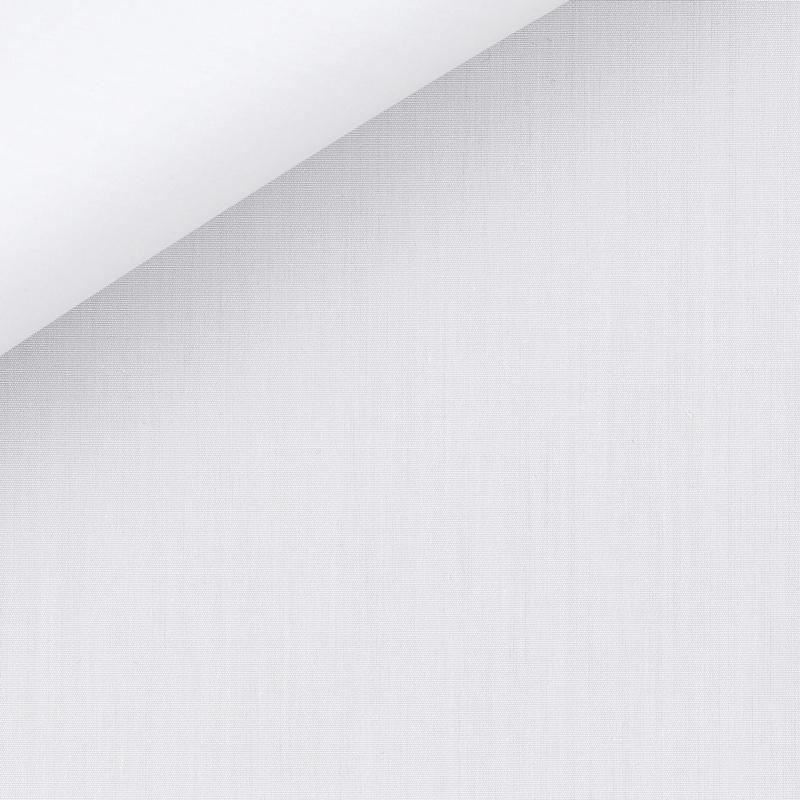 White-cotton-poplin-shirt-fabric-Italian-Thomas Mason- wrinkle resilient