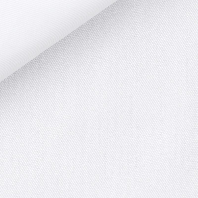 White-cotton-twill-fabric-Italian-Thomas Mason- wrinkle resilient