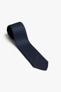 Formal Knit Tie - Navy Blue