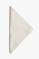 White tuxedo pocket square festive and formal woven silk hand made