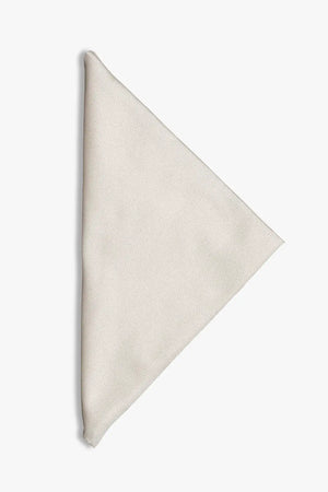 White tuxedo pocket square festive and formal woven silk hand made