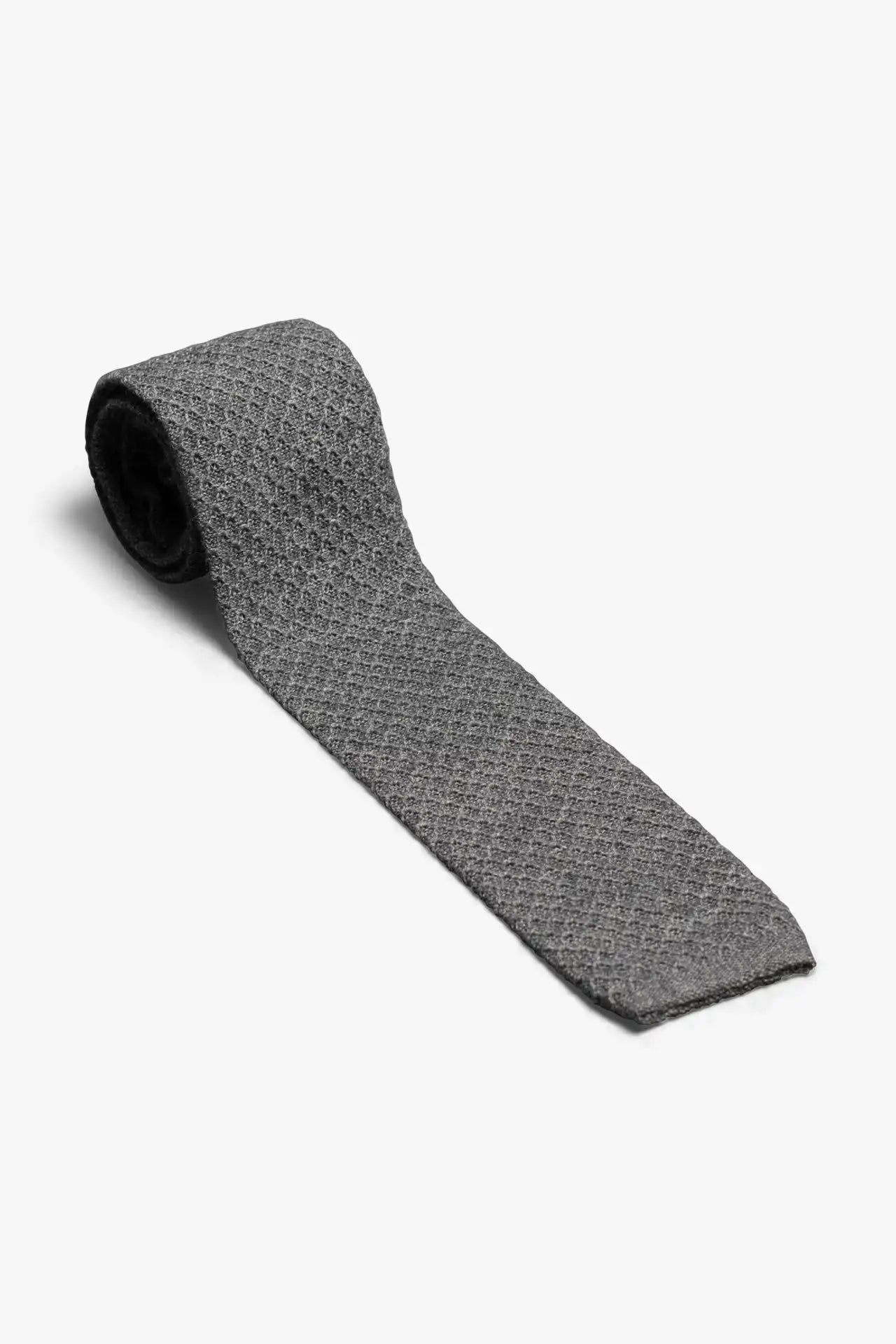 Cotton knitted Tie - Gray