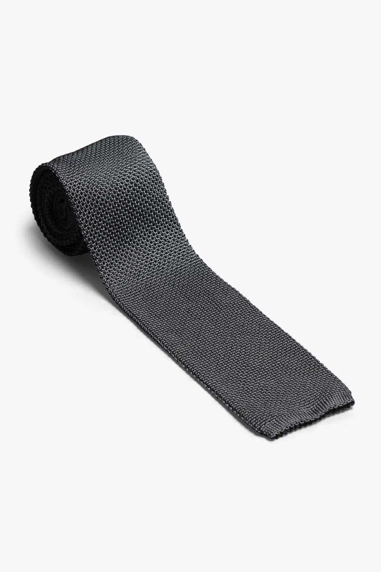 Silk knitted Tie - Gray