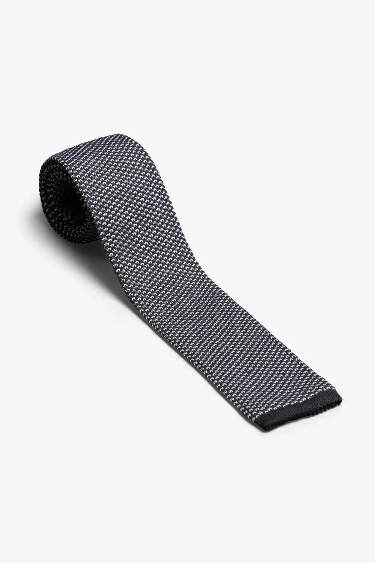 Cotton Noise Tie - Gray