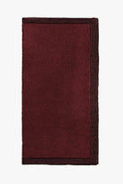 Maroon red melange pocket square in silk made in Italy