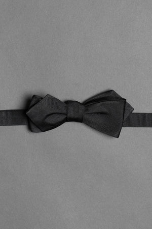 black-formal-bow-tie-tuxedo-silk-woven-self-tying-onceaday-made-in-italy