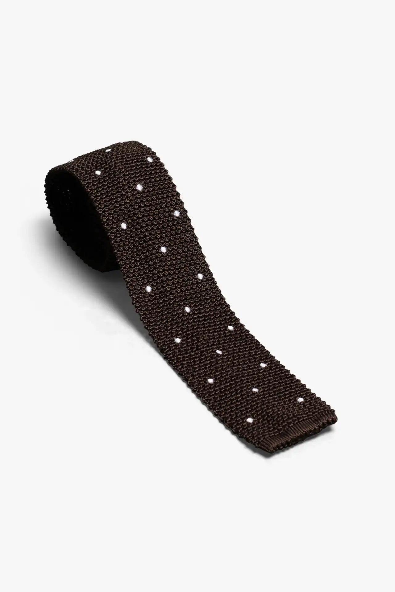 Polka Tie - Brown