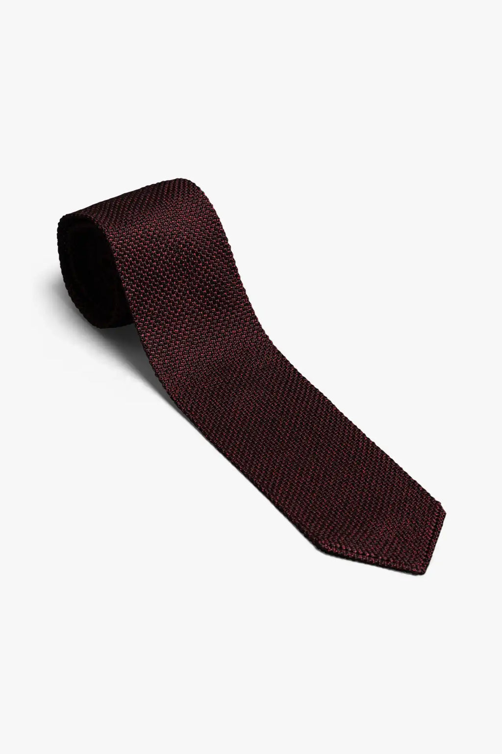 Melange Tie - Maroon