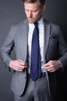 3-fold-blue-silk-woven-tie-with-pointed-hand-rolled-untipped-made-in-italy