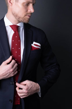 silk-knitted-tie-with-square-tip-red-with-polka-dots-made-in-italy-combo-matching-pocket-square
