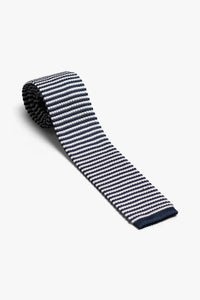 The Stripe Tie - Navy Blue